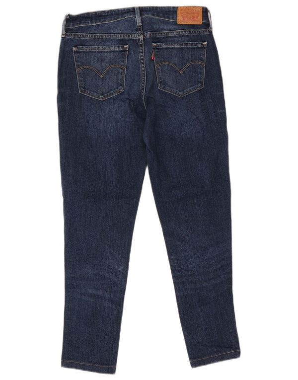 Женские прямые джинсы Levi's 714 W28 L26 темно-синие, хлопок