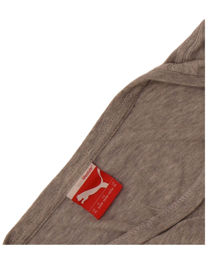 Мужская футболка с рисунком Puma XL серая в крапинку