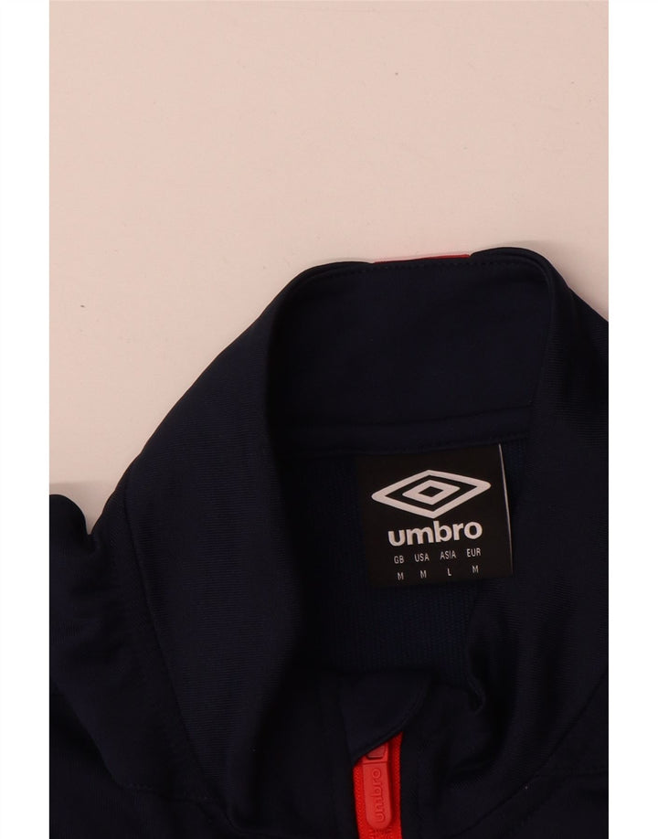 Umbro Мужской пуловер с графическим принтом, спортивный костюм, средний, темно-синий, с цветными блоками