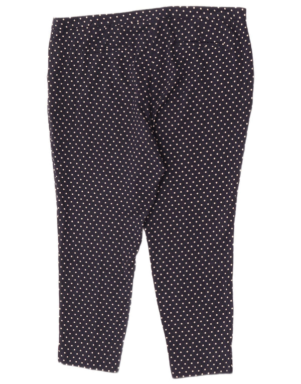 Женские брюки чинос Marks & Spencer UK 20 2XL W40 L26 Темно-синие в пятнистый цвет