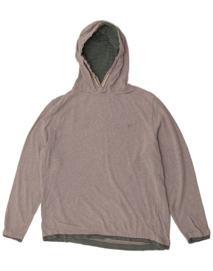 Мужской джемпер с капюшоном Fat Face XL, серый хлопок