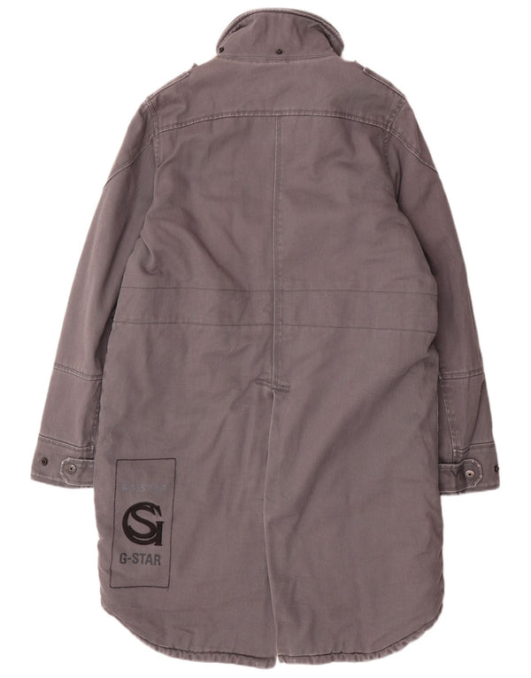 Мужская парка G-STAR 3301 с графическим рисунком UK 38, средний серый хлопок