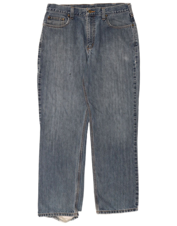 Мужские прямые джинсы Carhartt W36 L32 синие, хлопок