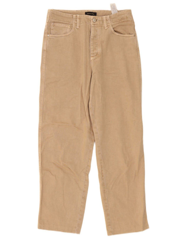 Женские зауженные джинсы с высокой талией Massimo Dutti EU 38 Small W28 L27 Бежевые