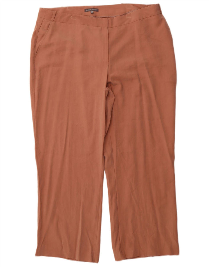 LAURA ASHLEY Женские прямые брюки чинос UK 18 XL W38 L27 Розовый