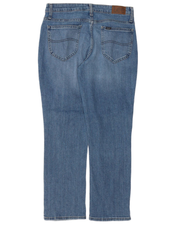 Женские прямые джинсы LEE со средней посадкой стандартного кроя, США 6, средние W28 L26, синие