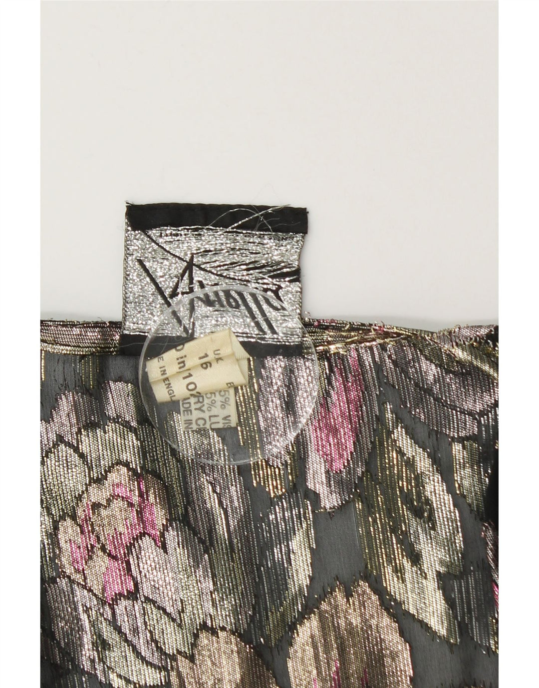 Женский укороченный кардиган ARELLA UK 16, большой разноцветный цветочный принт