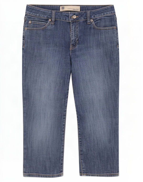 Женские эластичные капри с заниженной талией Gap, США 6, средние W28 L20, синие