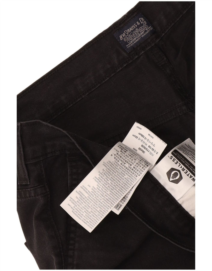 Мужские брюки-чиносы Levi's W36 L30, черные, хлопковые