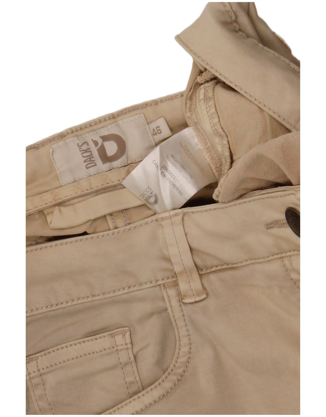 Женские повседневные шорты DACK'S IT 46, большие W32, бежевый хлопок