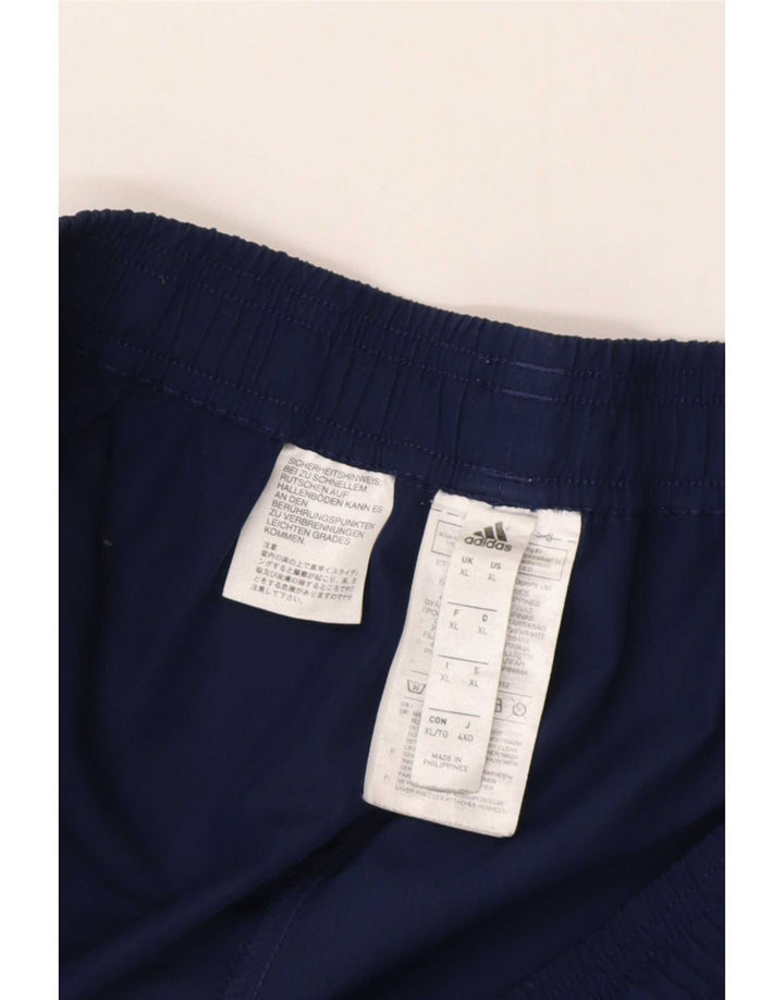 Мужские спортивные брюки Adidas Climalite XL темно-синие из полиэстера