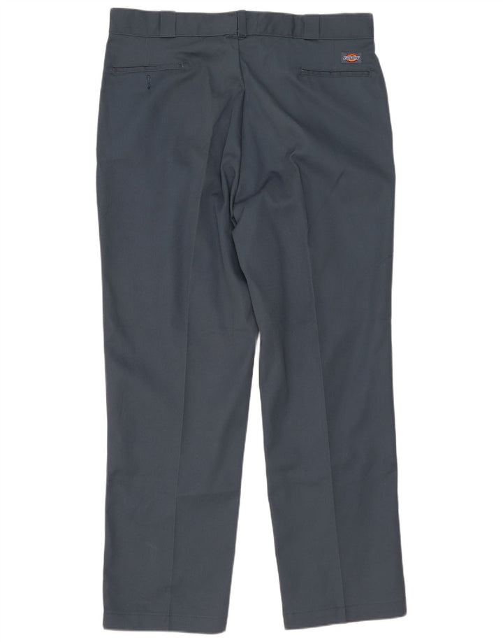 Мужские прямые брюки чинос Dickies W42 L32 синие из полиэстера