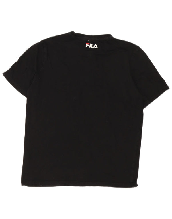 Мужская футболка с рисунком Fila Top XS, черный хлопок