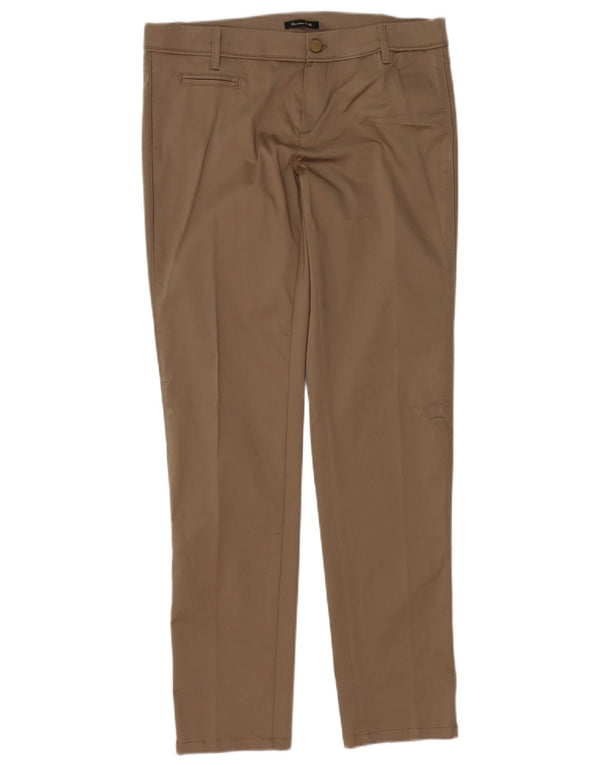 Massimo Dutti Женские узкие повседневные брюки EU 40 Medium W30 L32 Коричневые хлопковые