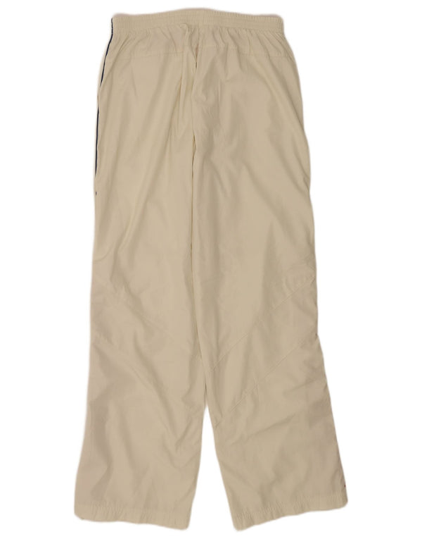 Женские прямые водонепроницаемые брюки Adidas UK 12 Medium W30 L32 Off White