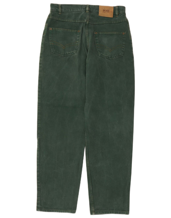 Мужские свободные джинсы Hugo Boss Arkansas W32 L32, зеленый хлопок