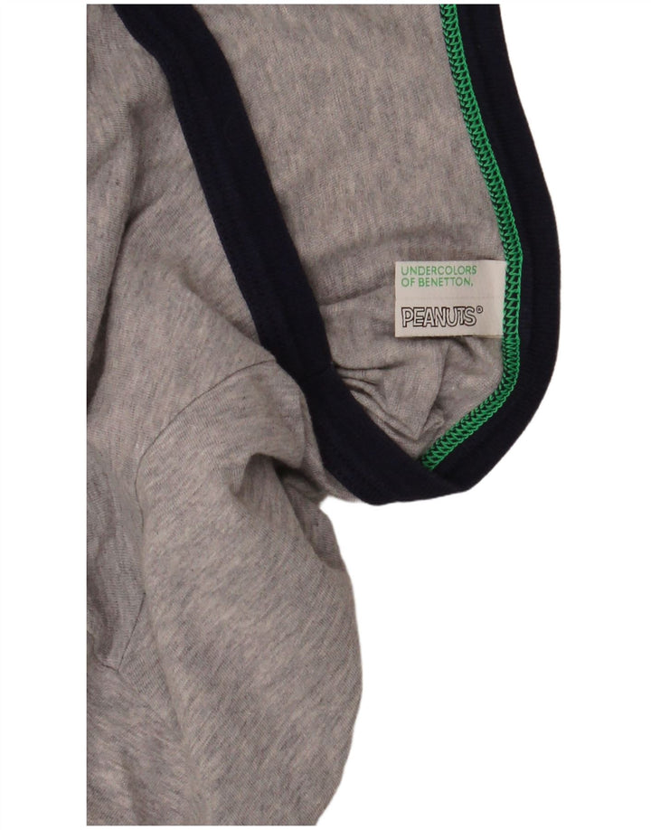 Мужская футболка Benetton с рисунком арахиса, средний серый