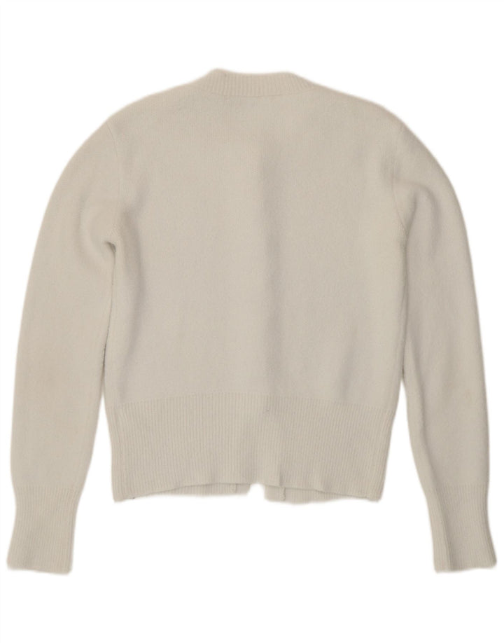 Женский кардиган Zara UK 12, средний белый полиамид