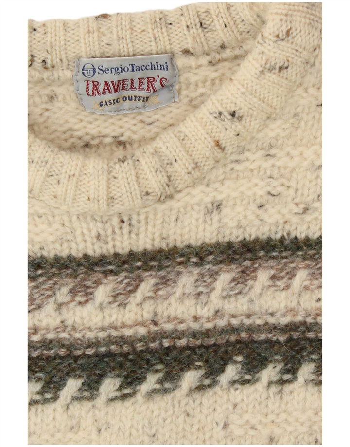 Женский джемпер с вырезом лодочкой Sergio Tacchini, Великобритания, 8, маленький, белый