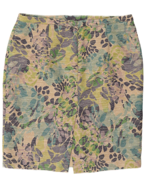 Женская юбка-карандаш Gattinoni UK 18 XL W36, разноцветный полиэстер с цветочным принтом