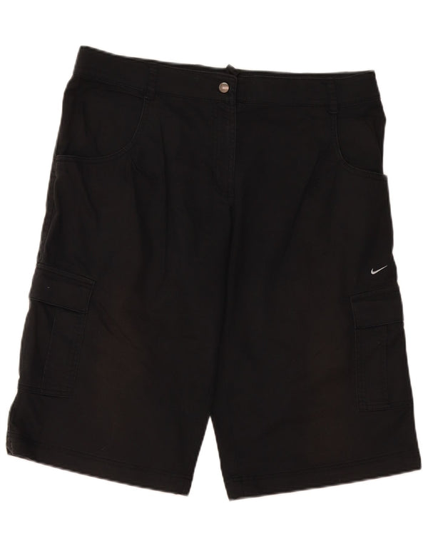 Женские шорты-карго Nike UK 12 Medium W36, черные, хлопковые