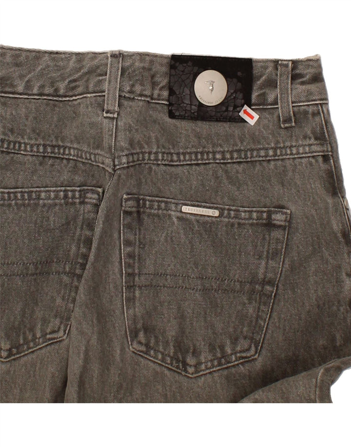 TRUSSARDI Mens Tapered Jeans W32 L31 Grey Cotton Vintage Trussardi and Second-Hand Trussardi from Messina Hembry 