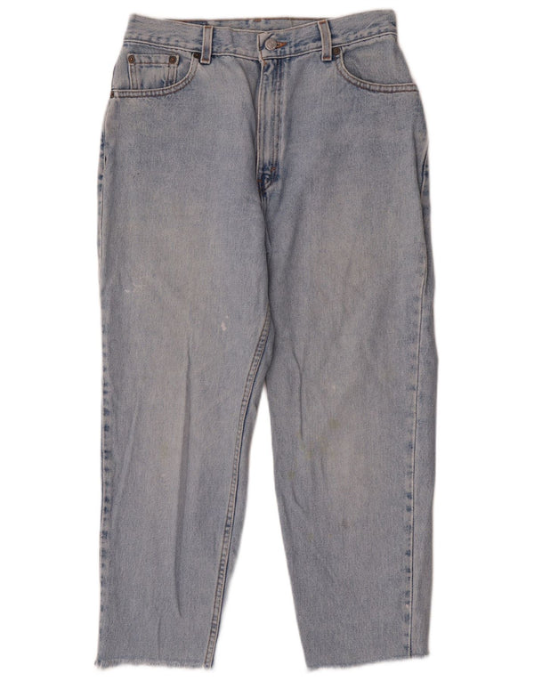 Женские укороченные зауженные джинсы Levi's W28 L25 синие
