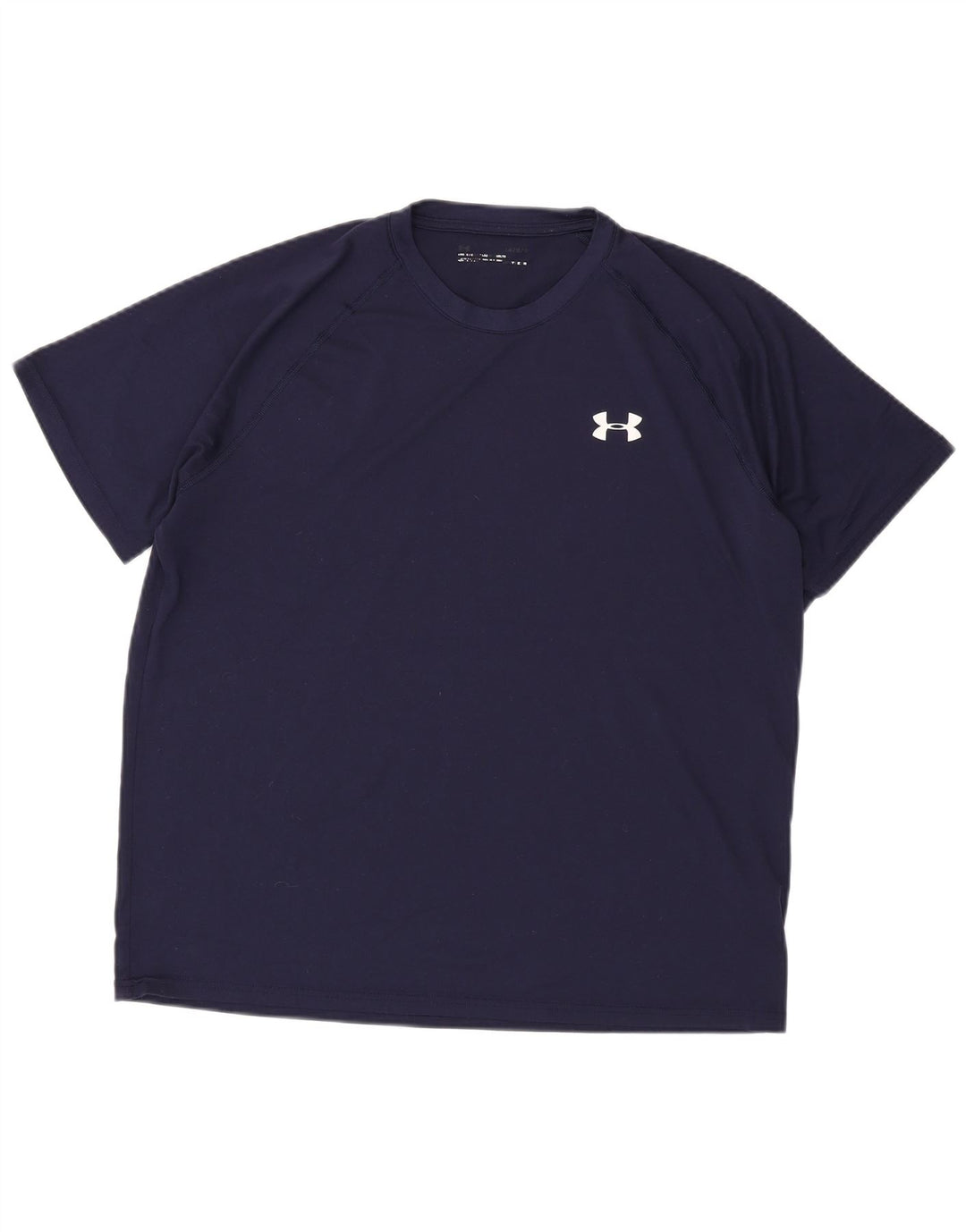 Мужская футболка Under Armour Top большого размера из полиэстера темно-синего цвета