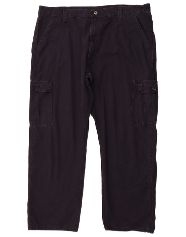 Мужские прямые брюки-карго WRANGLER W40 L30 темно-синие, хлопок