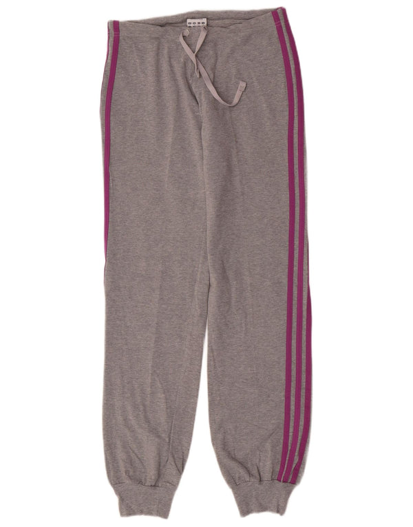Женские спортивные брюки Adidas Joggers UK 12, хлопок среднего серого цвета
