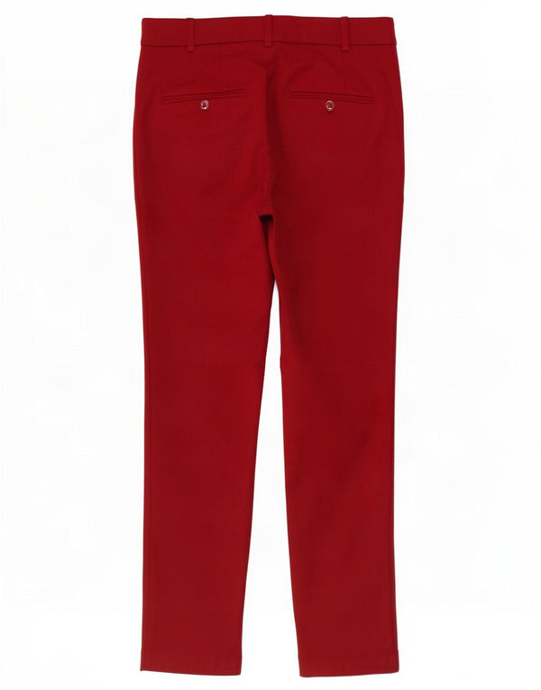 Женские узкие брюки чинос Zara EU 36 XS W26 L27 бордовый хлопок