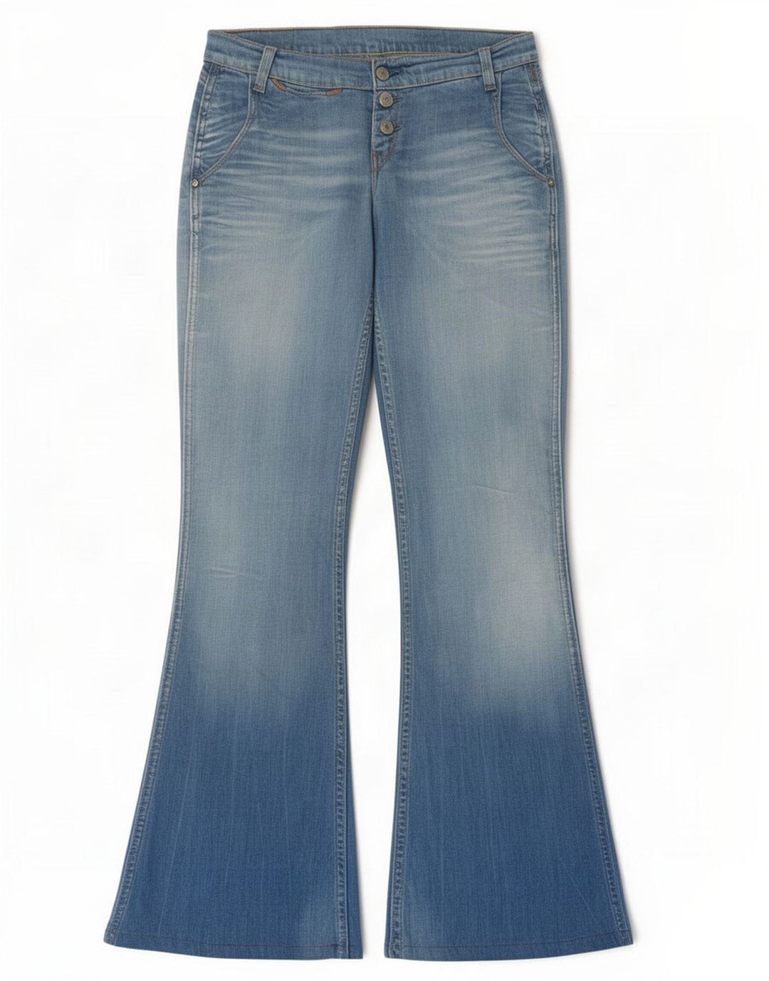 Женские расклешенные джинсы Levi's W29 L32, синий хлопок
