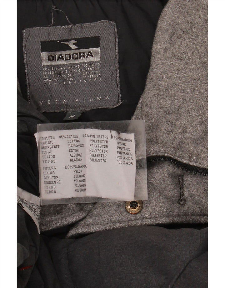 Мужское стеганое пальто DIADORA UK 38 Средне-серый хлопок