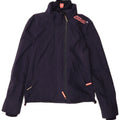 Женская ветровка-ветровка Superdry UK 10, маленькая, темно-синяя, нейлоновая
