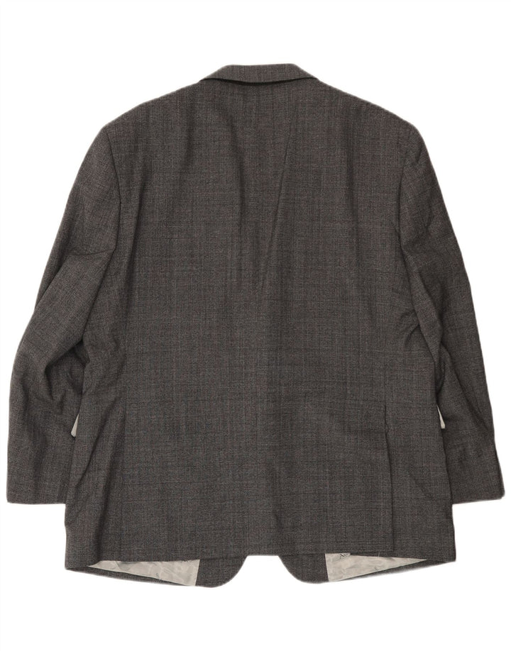 Мужской пиджак Aquascutum на 2 пуговицах, Великобритания, 46, 3XL, серая шерсть