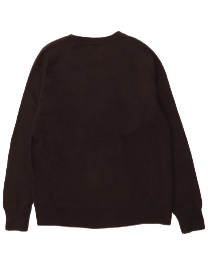 CHAMPION Mens Graphic Sweatshirt Jumper Small Black Cotton