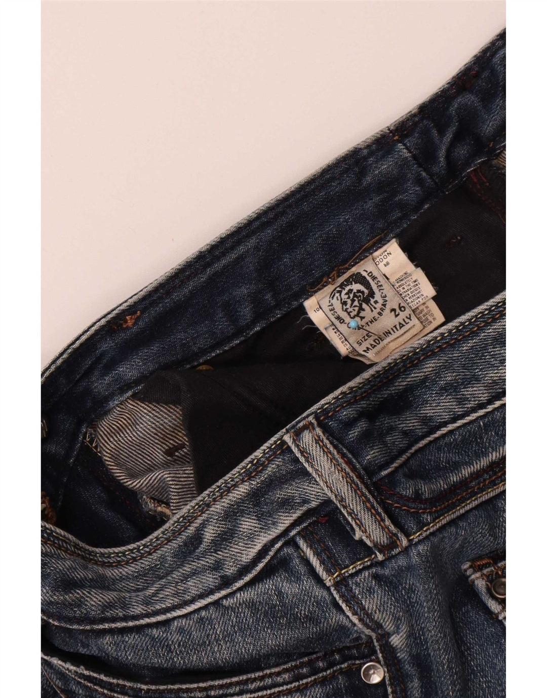 Женские джинсы Diesel Bootcut W26 L31, синие, хлопок