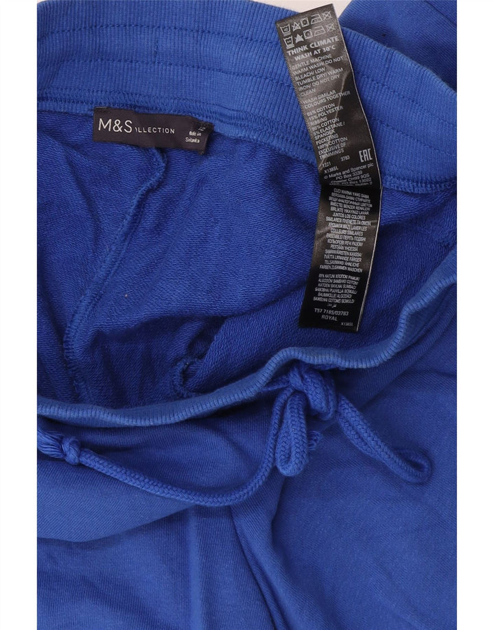 Женские спортивные шорты Marks & Spencer UK 12, средний синий хлопок