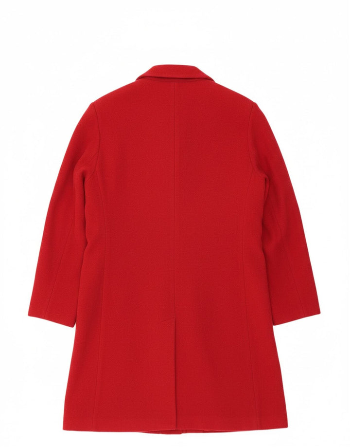 PACO Womens Overcoat UK 14 Medium Red Wool