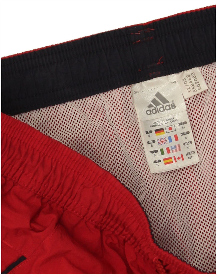Мужские спортивные шорты Adidas маленькие красные из полиамида