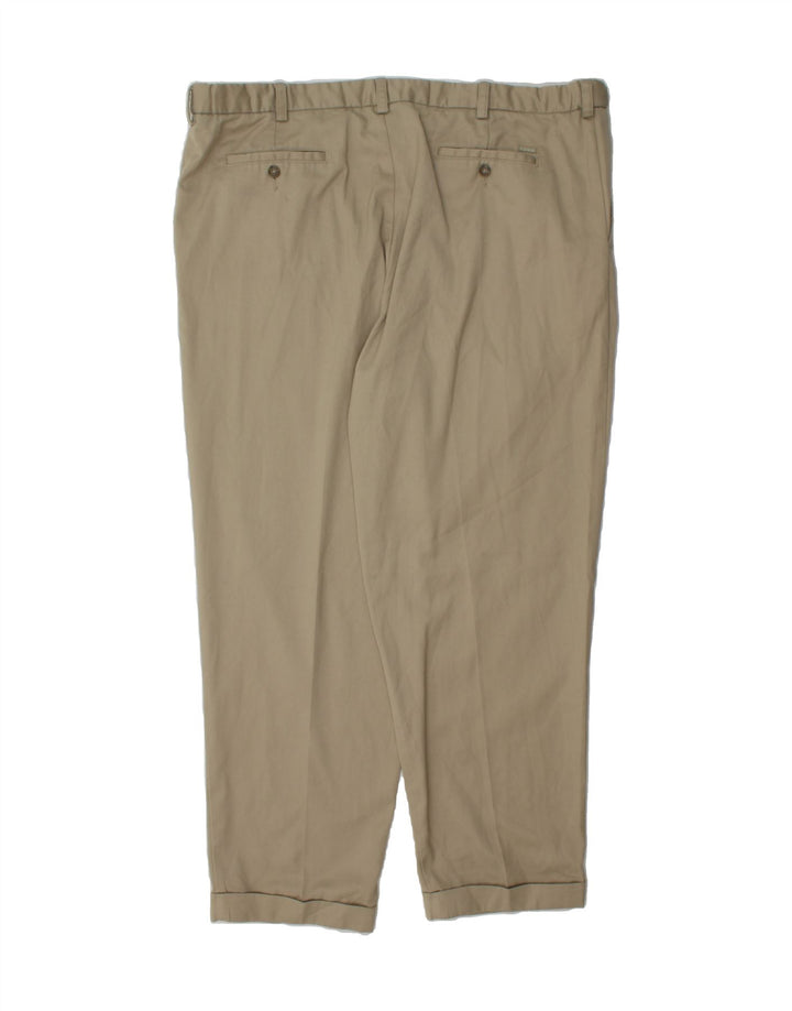 IZOD Mens Pegged Chino Trousers W42 L32 Beige Polyester Vintage Izod and Second-Hand Izod from Messina Hembry 