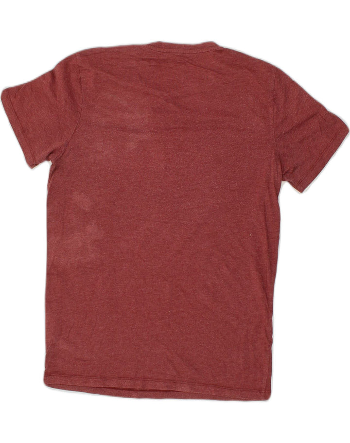 JACK & JONES Mens Core Regular Fit Graphic T-Shirt Top Large Maroon Cotton | Vintage Jack & Jones | Thrift | Second-Hand Jack & Jones | Used Clothing | Messina Hembry 