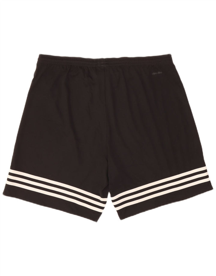 Мужские спортивные шорты Adidas Climalite, большие черные из полиэстера