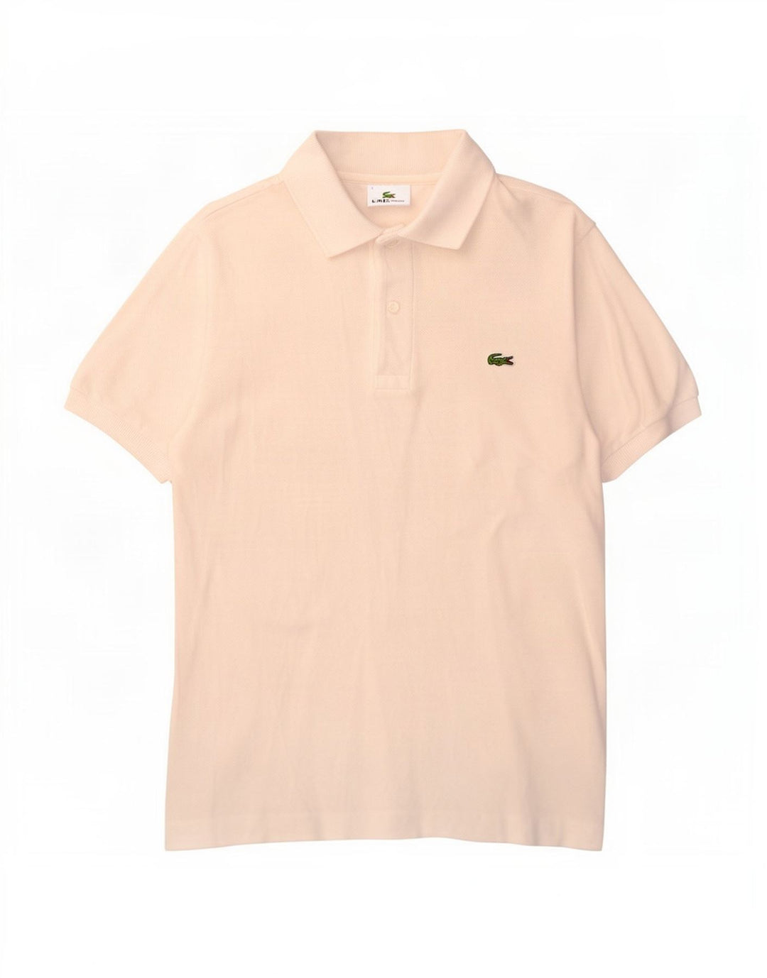 Мужская рубашка-поло Lacoste, размер 3, маленькая, белый хлопок