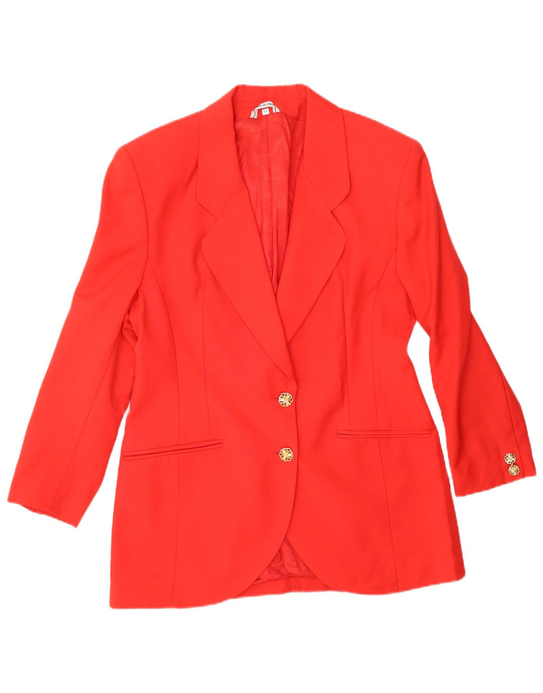 ВИНТАЖНЫЙ комплект женской юбки из 2 предметов на 2 пуговицах IT 44, средний W26, красная шерсть