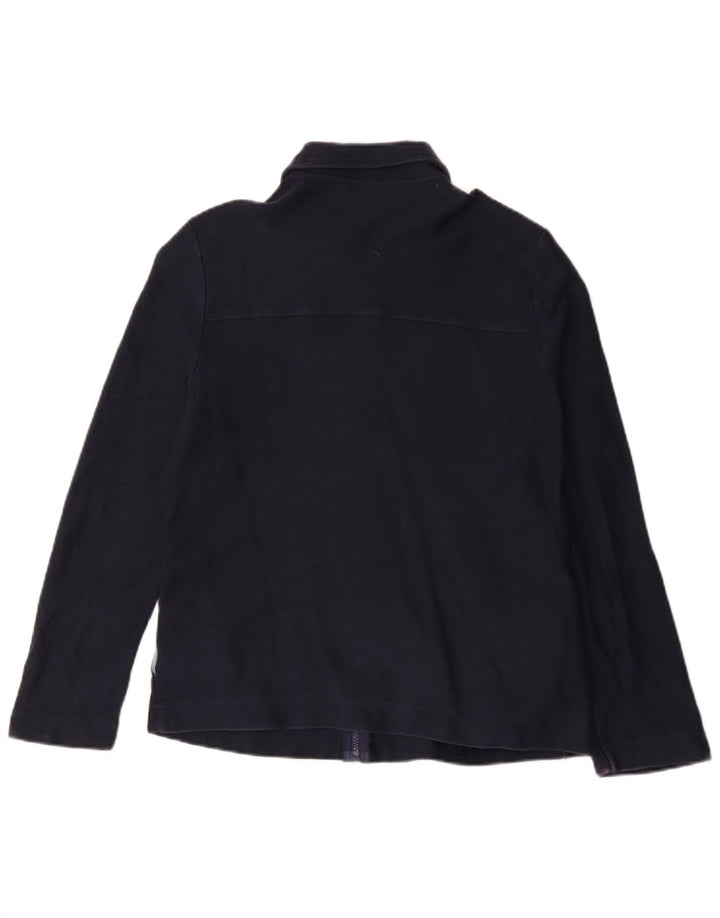 Женский бомбер Marks & Spencer UK 16, большой размер, темно-синий, хлопок