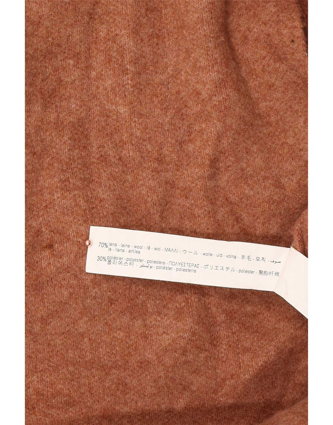 Женский удлиненный открытый кардиган Zara UK 14, шерсть среднего бежевого цвета