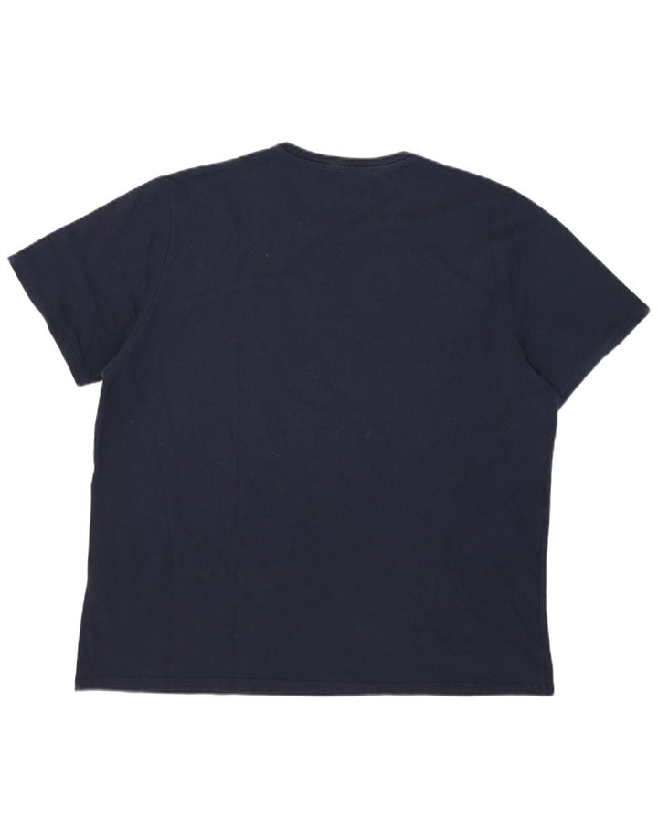 Мужская футболка с рисунком Levi's, топ 2XL, темно-синий, хлопок