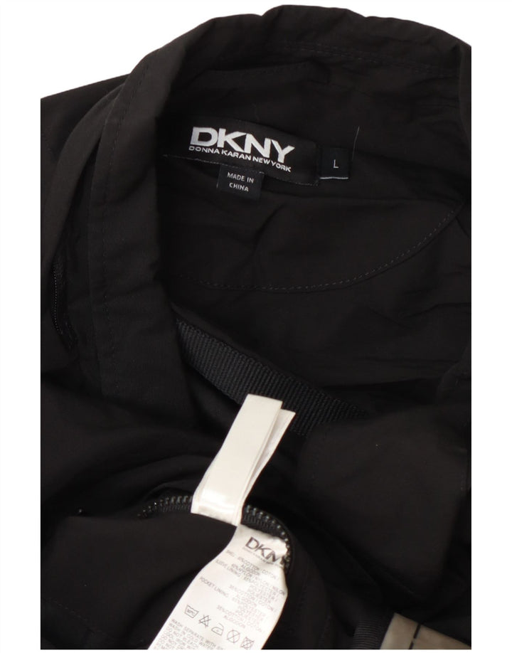 Мужской пиджак Dkny с 3 пуговицами UK 40, большой черный хлопок