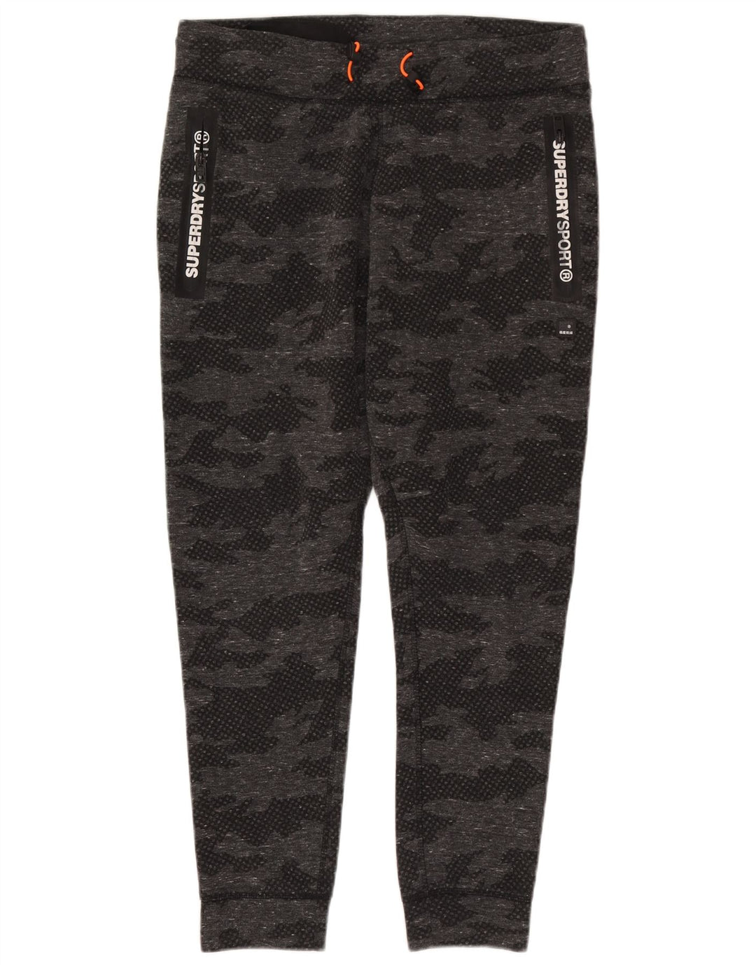 Женский спортивный костюм Superdry с рисунком UK 18 XL, серый камуфляжный полиэстер